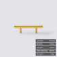 Minimalist solid brass cabinet pulls & handles