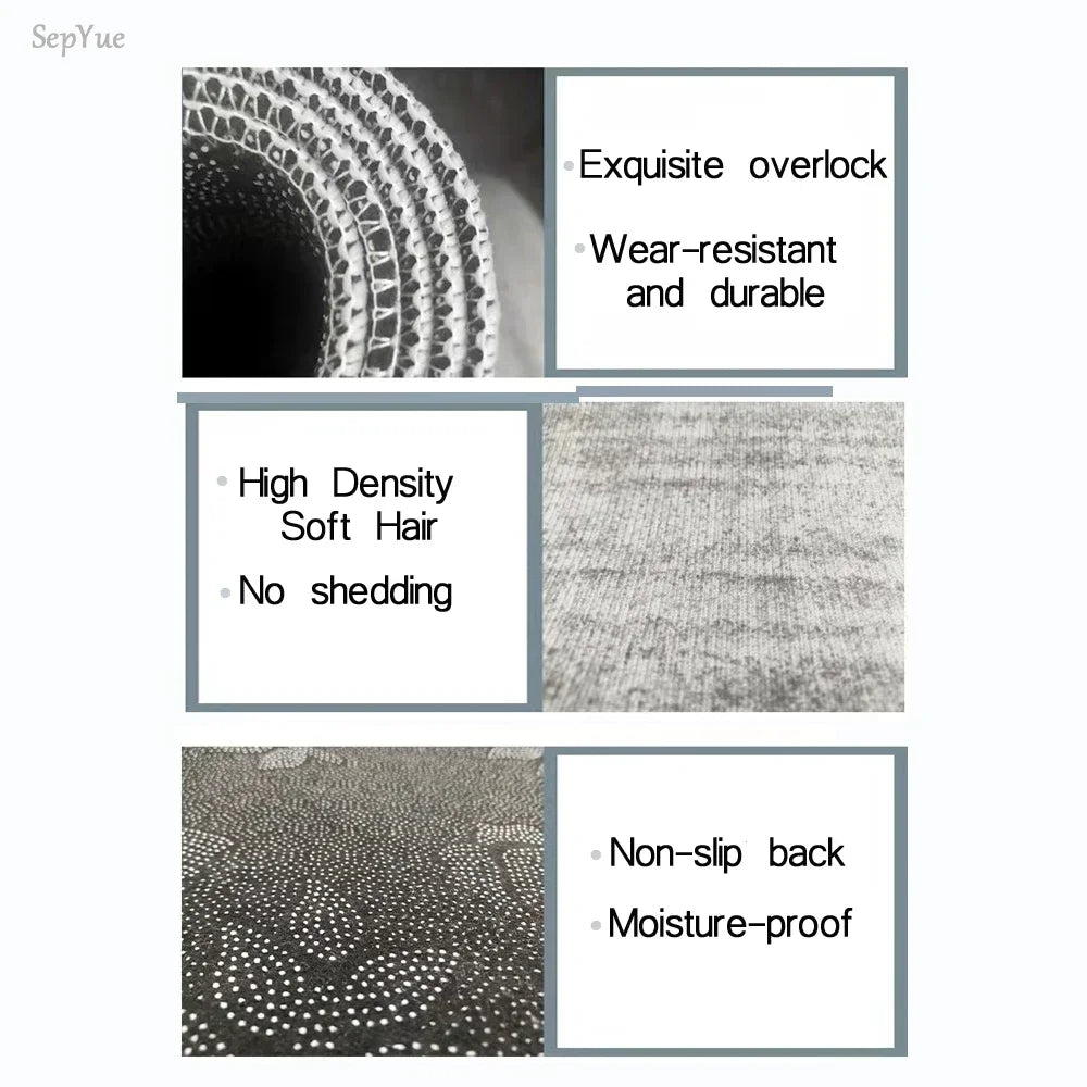 VIKAMA Minimalist Line Rug, Entrance Hallway Doormat, Kitchen And Bathroom Door Mat Stain-Resistant And Easy-Clean Home Decor