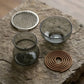 Glass Incense Burner Mountain Incense Holder for Coil Incense and Cone Incense with Glass Ash Catcher for Meditation Yoga Spa