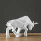 Nordic Modern Simple Resin Bull Ornaments Creative Home Decoration Crafts Indoor Study Office Cow Statue Animal Figurine