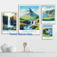 ICELAND Traveling Poster Iceland Reykjavík Kirkjufell Skaftafell Falls Landscape Canvas Painting Wall Pictures Traveling Decor