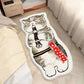 Faux Cashmere Cute Cartoon Pet Carpet Home Bedroom Bedside Decorative Floor Mat Anti-slip Dirty Resistant Machine Washable Rug
