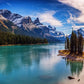 Nature Landscape Green Forest Mountain Lake Boat Poster Print Canvas Painting Wall Art Pictures Modern Living Room Home Decor