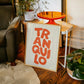 Boho Tranquilo Orange Cream Retro Typography Wall Art Print Canvas Painting Poster Picture For Living Room,Bedroom Home Decor