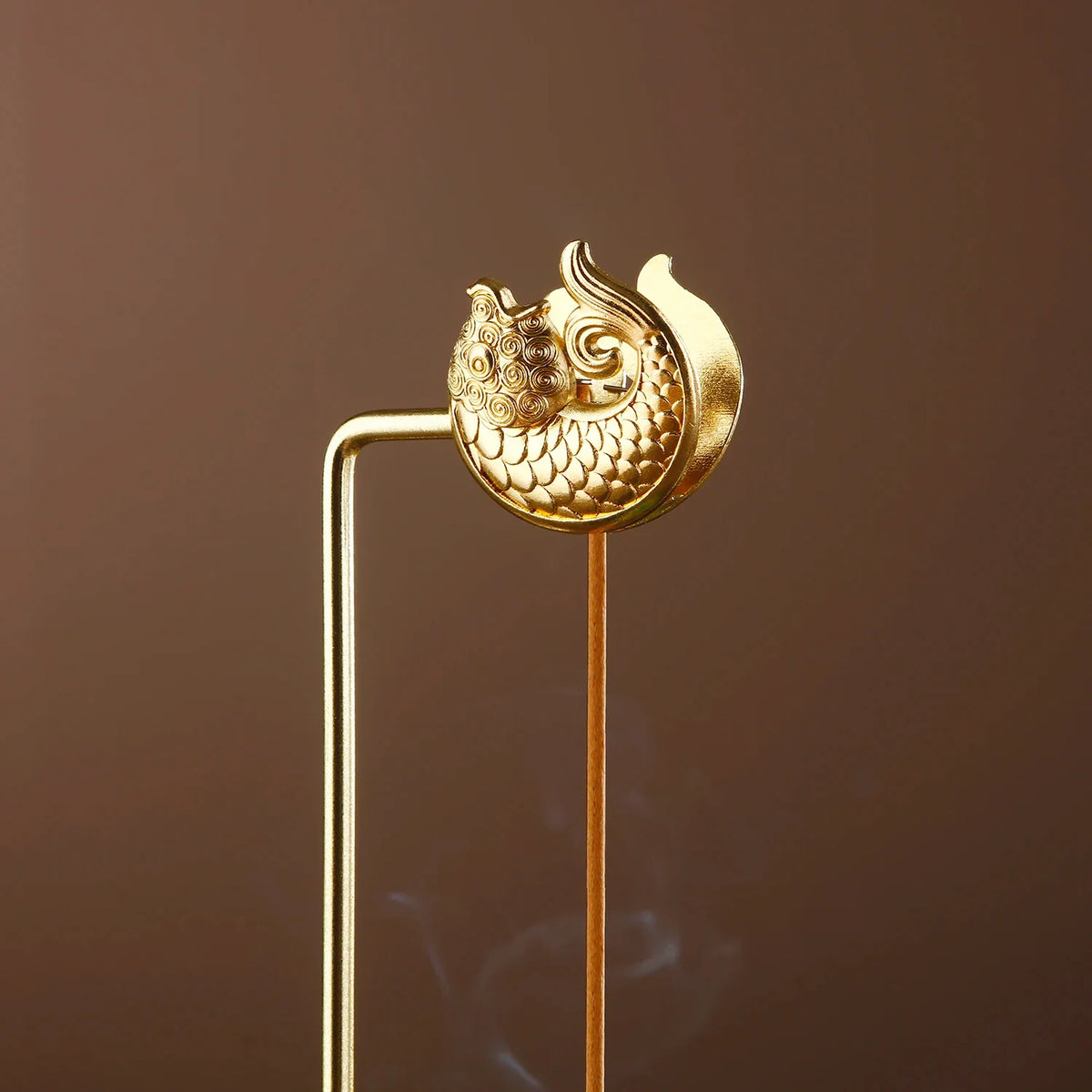Glass Mountain Incense Holder Anti-Ash Incense Burner with Koi Clip Incense Stick Holder with Ash catcher for Yoga Meditation