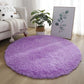 VIKAMA Pink Round Carpet Fluffy Soft Area Floor Mat Children Girls Room Princess Castle Plush Carpet Living Room Home Decor