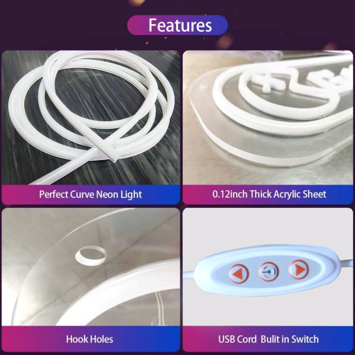 Donuts Neon Sign LED Donuts Neon Light USB Powered for Restaurants Bars Store Coffee Shops Western Restaurant Wall Decor