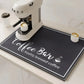 VIKAMA Coffee Machine Absorbent Mat Water and Oil Absorbent Kitchen Dish Drainer Quick-Drying Absorbent Mat Dish Mat Home Decor