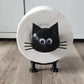 1Pc Adorable 3D Printed Raccoon Toilet Roll Paper Holder White Plastic Playful Bathroom Decor Tissue Holder with Lid Decoration