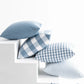 VIKAMA 1pc Light Blue Baby Pillow Cover, Plaid Home Decor, Sofa Cushion Cover Suitable for Sofa and Interior Home Decoration