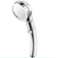 High Pressure Bathroom Shower Head 3 Modes Adjustable Water Saving Rain Luxury Home Hotel Silver Sprayer Bathroom Accessories