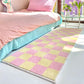VIKAMA Ins Style Cashmere Long Strip Rug Comfort Cooling Bedroom Bed Blanket Bay Window Blanket Cloakroom Carpet Home Decor