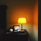 Medieval Glass Table Lamp Retro American Living Room Dining Room Lamp Bauhaus Table Lamp House Quiet Warm Bedroom Bedside