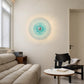 New Retro LED Ripple Glass Wall Lamp Living Room Background Wall Porch Corridor Decorative Lighting