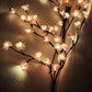 1PC 96LEDs Cherry Blossom Branch Decoration Night Lights,8 Modes USB Powered Ideal Wall Atmosphere Light Strings