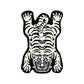 VIKAMA Cartoon Shaped Tiger Carpet Living Room Children's Bedroom Bedside Rugs Home Decor Non-Slip Kitchen Balcony Floor Mats