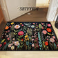Floral Soft Door Mat Home Carpet Rug
