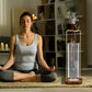 Glass Incense Holder for Dual Sticks Anti-Ash Flying Incense Burne with Ash Catcher Incense Stick Holder for Yoga Meditation Spa