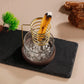 Metal Sage Holder Burner Palo Santo Holder with Glass Ash Catcher Tray Incense Holder for Meditation Yoga Spa
