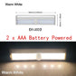 LED Under Cabinet Night Light Motion Sensor Closet Light Kitchen Bedroom Lighting Wall Lamp With Magnetic Strip USB Rechargeable