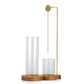 2 in 1 Gourd-shaped Incense Burner Anti-Ash Incense Holder with Glass Ash Catcher and Incense Storage for Yoga Meditation Spa