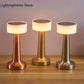 LED Table Lamp Retro Bar Coffee Table Lamp Rechargeable Touch Sensor Wireless Night Light Restaurant Living Room Decor Light