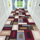 VIKAMA Simple Check Pattern Floor Mat For Kitchen, Corridor, Long Floor Pad, Anti-Slip And Easy To Clean Home Decoration
