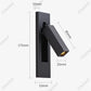 Modern Led Wall Lamp 110V 220V Led 3W Spotlight Sconce Wall Light for Beside Light Bedroom Living room Dining room Night Lights