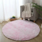 VIKAMA Pink Round Carpet Fluffy Soft Area Floor Mat Children Girls Room Princess Castle Plush Carpet Living Room Home Decor
