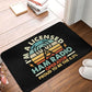 Licensed Ham Retro Radio Operator Doormat Anti-Slip Kitchen Bath Mat Living Room Door Mat Floor Entrance Carpet Rug Doormat