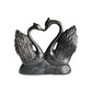 1 Piece of Simple and Modern Heart-To-Heart Couple Swan Statue Ornament, Romantic Love Home Decoration, Romantic Art Sculpture for Living Room Tabletop