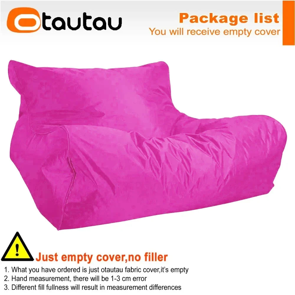 OTAUTAU Swimming Pool Floating Bean Bag Pouf Lounger Cover No Filler Waterproof Sofa Bed Sac Chaise Lounge Recliner Puff SF019
