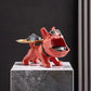 Resin Cool Bulldog Crafts bully Dog Butler With Tray For Key Holder Storage Jewelries Animal Room Home Decor Statue   Sculptu