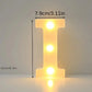 1PC LED Alphabet&Number Lights For Home,Wedding,Proposal,Birthday,Party,Photo Prop, Battery Powered White Decorative Night Light