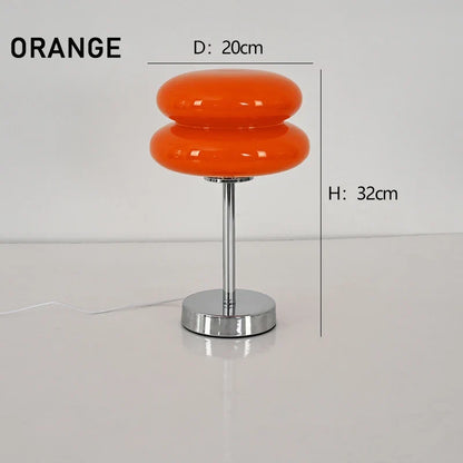 Ins Glass Stained Table Lamp Children's Lamp Bedroom Bedside Atmosphere Lamp Decoration Egg Tart Lamp Drop Shipping Dropshipping