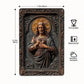 Sacred Heart Jesus Metal Wall Art, Religious Home Decor, Catholic Gift, Christian Relief Sculpture