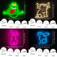 Neon Sign With Animal Theme, Led Animal Lamp For Wall Decor, Usb Powered, Wall Lamp For Bedroom, Club, Office And Game Room.