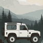 L-and-R-over Defender 90 Offroad Poster Classic Retro Automotive Poster Canvas Prints Classic Off-road Vehicle Aesthetic Print