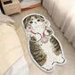 Faux Cashmere Cute Cartoon Pet Carpet Home Bedroom Bedside Decorative Floor Mat Anti-slip Dirty Resistant Machine Washable Rug