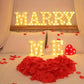 1PC LED Alphabet&Number Lights For Home,Wedding,Proposal,Birthday,Party,Photo Prop, Battery Powered White Decorative Night Light