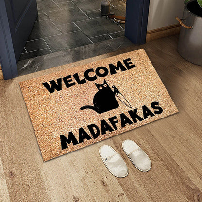 VIKAMA Cartoon Ins Style Crystal Velvet Anti-fouling Floor Mat Home Porch Absorbent Anti-slip Kitchen Floor Mat