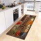 VIKAMA Scandinavian Waterproof Rug Antibacterial Stain Resistant Spice Printed Machine Washable Modern Kitchen Rugs Home Decor