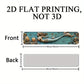 2D Flat, 1pc 4x16 Inch Aluminum Wall Art Sign - Enchanting Mermaid with Sea Jewels, Turquoise & Golden Coastal Decor for Bedroom