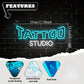 Tattoo Studio Neon Sign Blue White Glow Professional Led Light for Tattoo Shop Bar Club Home Wall Decor Custom Business Sign Art