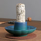 Lotus Palo Santo Holder Ceramic Sage Holder Incense Holder Ash Catcher Tray Incense Burner for Meditation Yoga Room