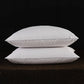 2pcs White Goose Down Feather Pillow for Sleeping Soft Bed Pillow with 100% Cotton Shell Standard Queen Size Back, Side Sleeper