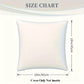 VIKAMA Nordic-inspired Cream-Tone Pillowcases, Multi-Size Pillows for Living Room, Office, and Bedroom Home Decor