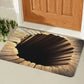 Visual Illusion Hole Endless Abyss Door Mat Bedroom, Kitchen, Home Anti Slip Door Mat Creative and Fun Home Decoration Carpet