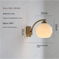 European New LED Retro Glass Wall Lamp Living Room Corridor Bedroom Bedside Decorative Lighting E27