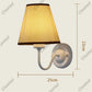 110V/220V Wall Lamp with LED E27 Bulb Fabric Lampshade Wall Sconces for Hotel Bedroom Bedside Living Room Stairs Home Decoration